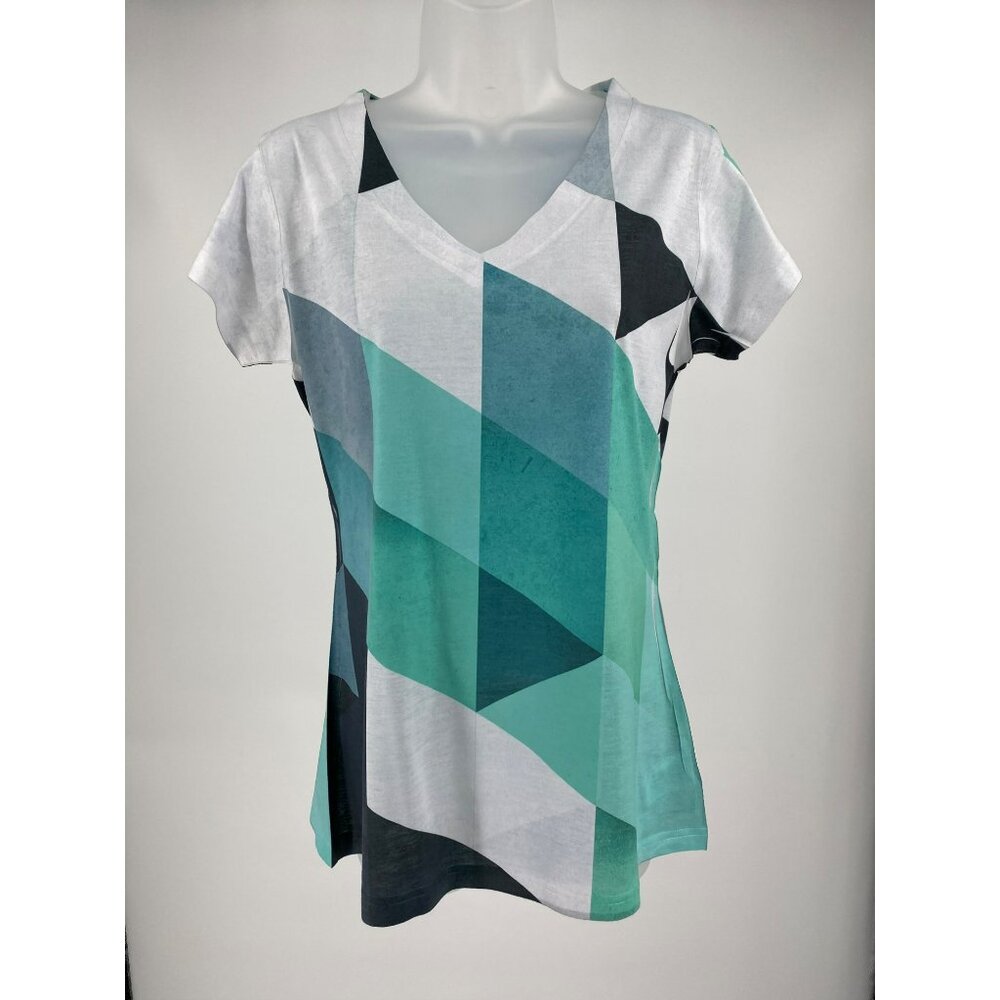 New Threadless Mynt Geometric Ladies VNeck Tee Size Large